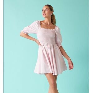 Mi Ama Francesca’s Jemma Puff Sleeve Mini Dress